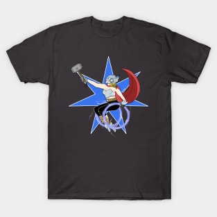 Lady Thor In Lightning Chair T-Shirt